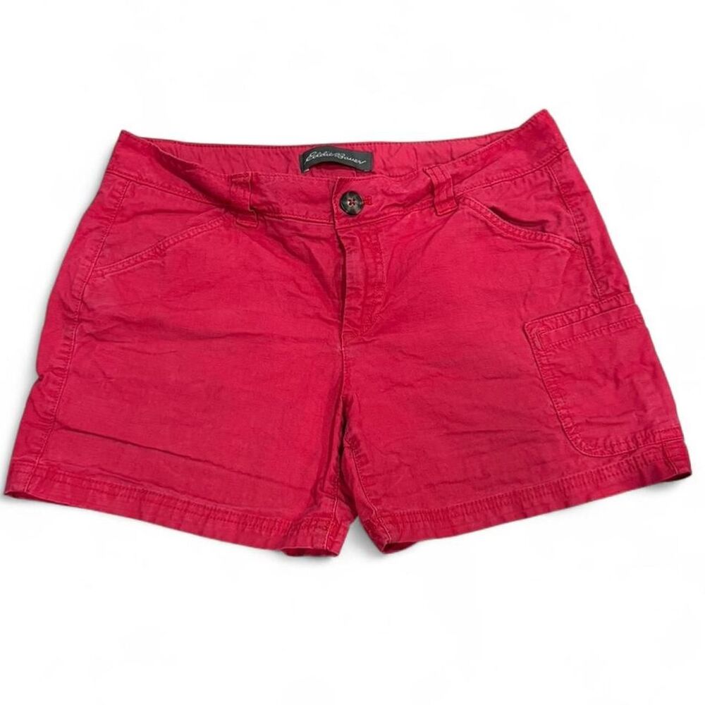 Eddie-bauer Women's Red and Pink Shorts